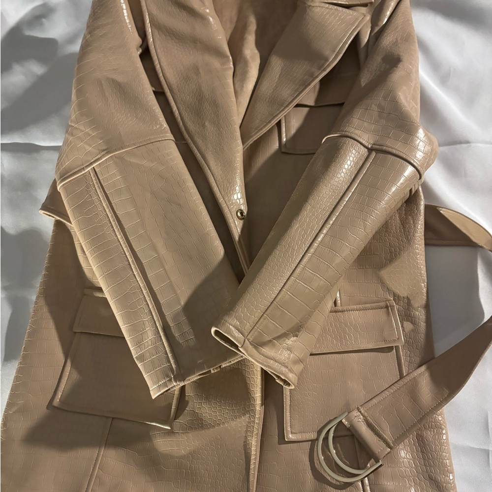 Elegant Tan Trench Coat